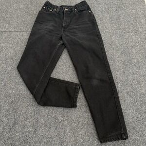 Vintage Levis 13512-0260 Womens 9 [Measures 28x27.5] USA Made Black‎ Denim 1993